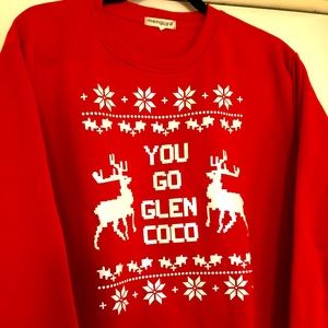 You Go Glen Coco - Mean Girls inspired holiday crew sweatshirt size large